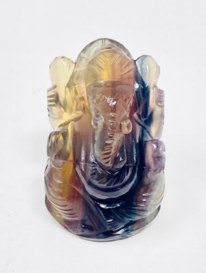 Ganesha - Fluorite Multi-Colored 80-89 grams