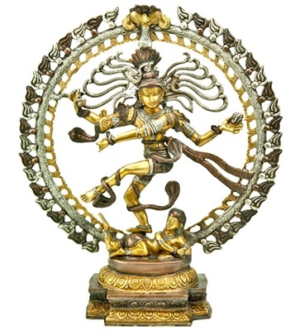 Nataraja - 3 Tone Brass Statue