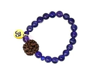 Bracelet - Amethyst - Kauai Rudraksha (small)